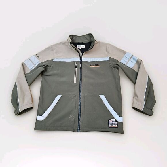 U-Haul Men’s Employee Jacket - Size 2XL - Reflective Zip-Up - Green - Picture 1 of 16
